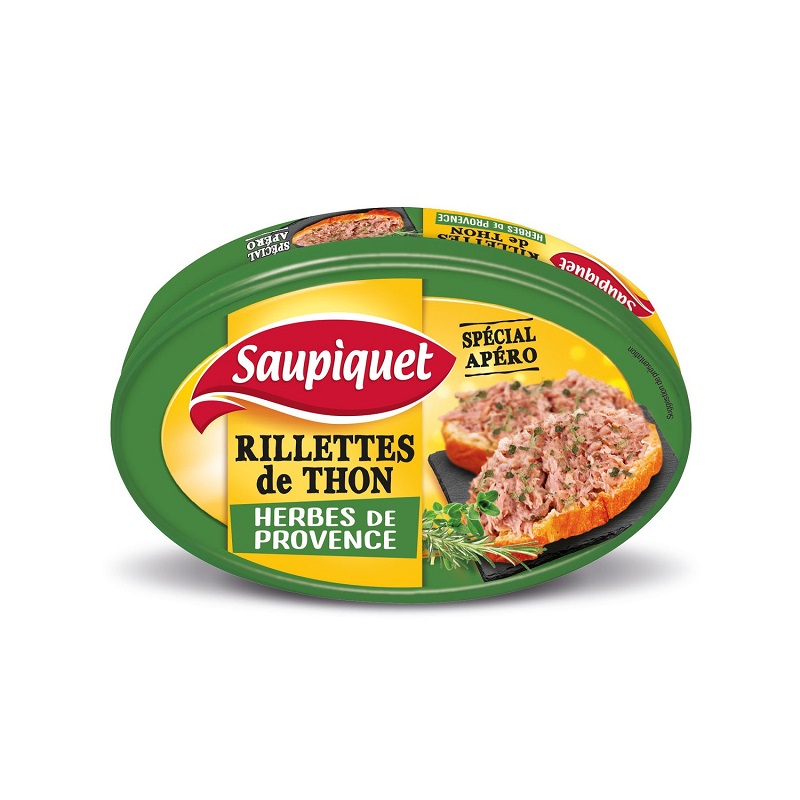 SAUPIQUET - RILLETTES DE THON HERBES DE PROVENCE Boite de 115g