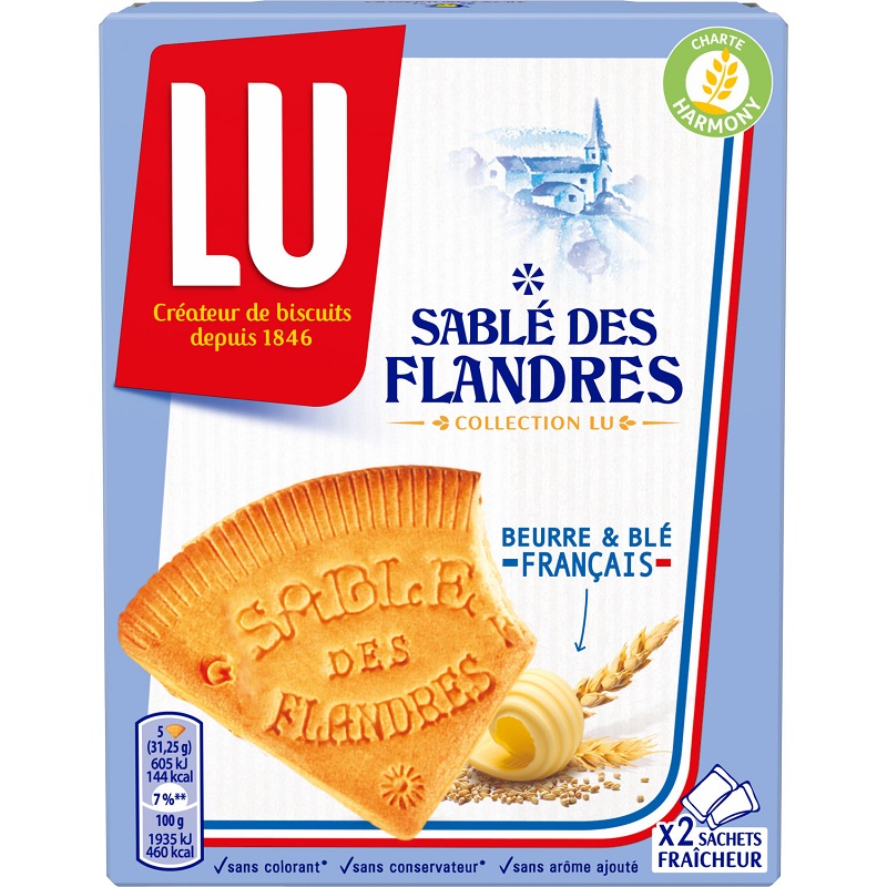 LU - BISCUITS SABLES DES FLANDRES PUR BEURRE 250g