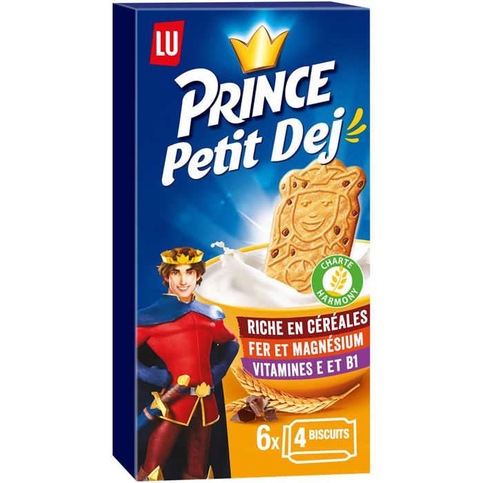 LU - BISCUITS PETIT DEJ CEREALES ET PEPITES DE CHOCOLAT PRINCE 300g