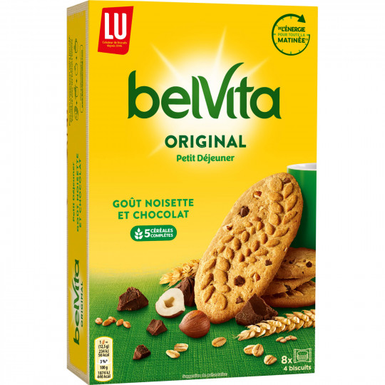 LU - BISCUITS CEREALES GOÛT CHOCOLAT NOISETTE BELVITA 400g