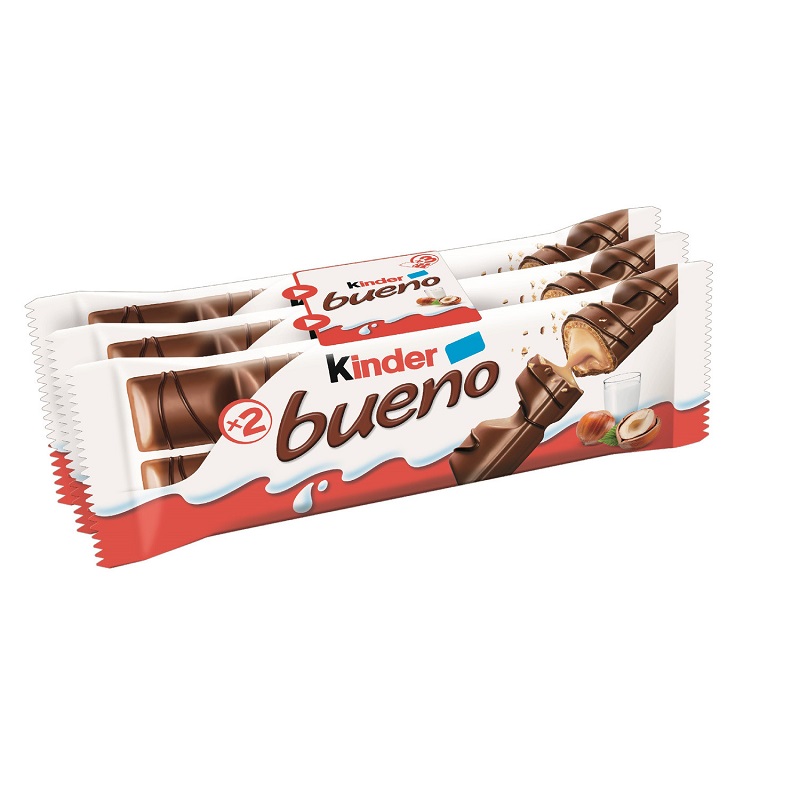 FERRERO - BARRES CHOCOLATEES LAIT ET NOISETTES KINDER BUENO 3 paquets 129g
