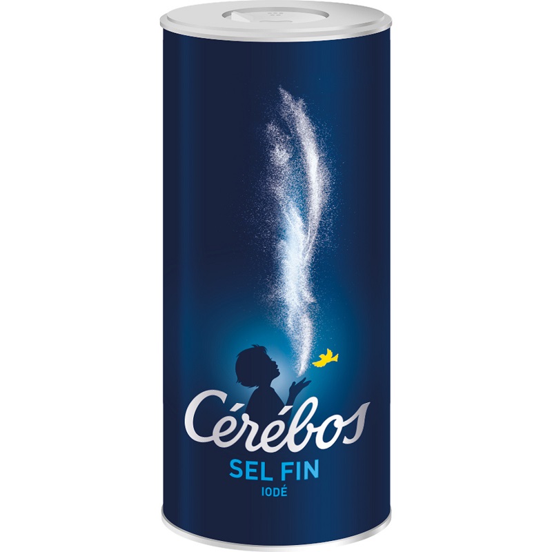 CEREBOS - SEL FIN IODE Boite de 500g