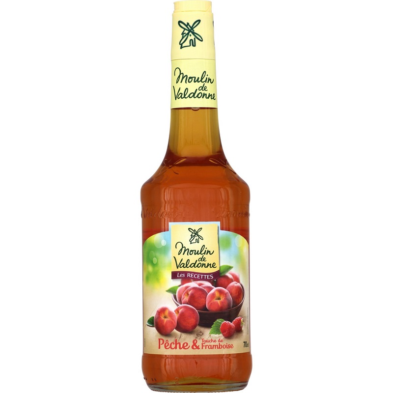 MOULIN DE VALDONNE - SIROP PARFUM PECHE FRAMBOISE Bouteille de 70cl