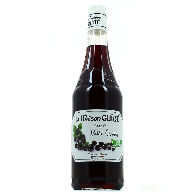 MAISON GUIOT - SIROP DE MÛRE CASSIS Bouteille de 70cl