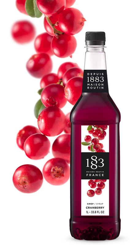 1883 ROUTIN - SIROP DE CRANBERRY Bouteille de 100cl