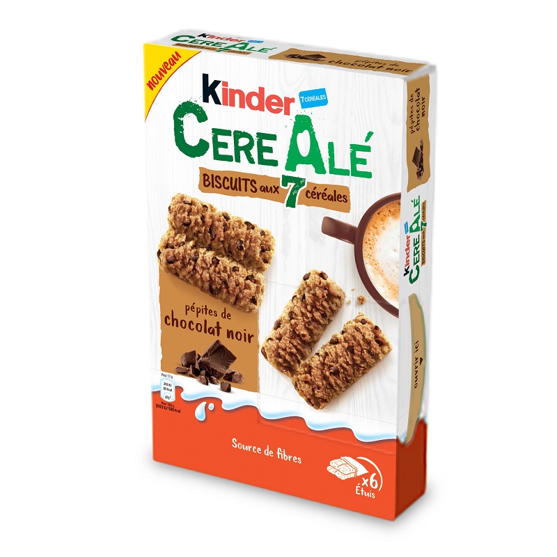 FERRERO - BISCUITS 7 CEREALES ET PEPITES CHOCOLAT NOIR CEREALE KINDER Paquet de 204g