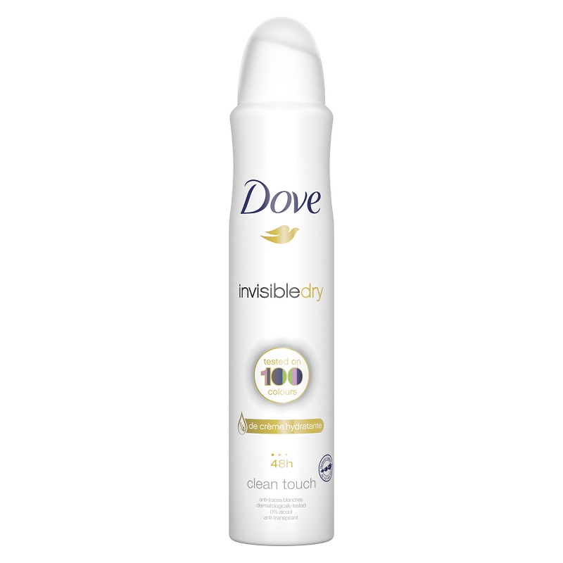DOVE - DEODORANT ANTI-TRANSPIRANT 48H ANTI-TRACES BLANCHES Atomiseur de 200ml