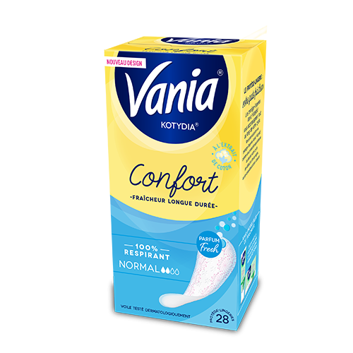 VANIA - PROTEGE-SLIPS CONFORT + NORMAL FRESH KOTYDIA Boite de 28