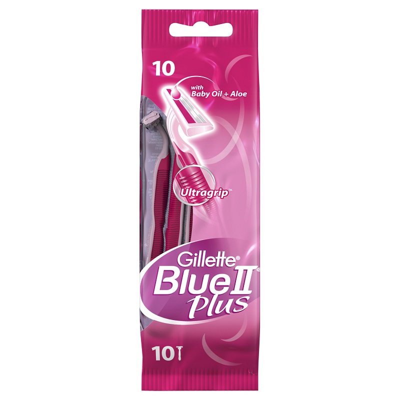GILLETTE - RASOIRS JETABLES POUR FEMME BLUE II PLUS Paquet de 10