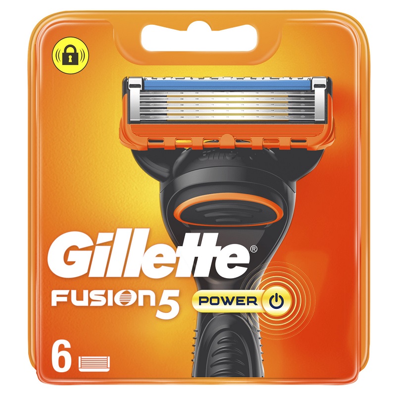 GILLETTE - RECHARGE LAMES DE RASOIR HOMME FUSION 5 POWER Paquet de 6
