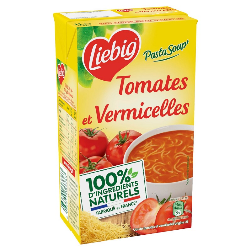 LIEBIG - SOUPE DE TOMATES ET VERMICELLES Brique de 1L