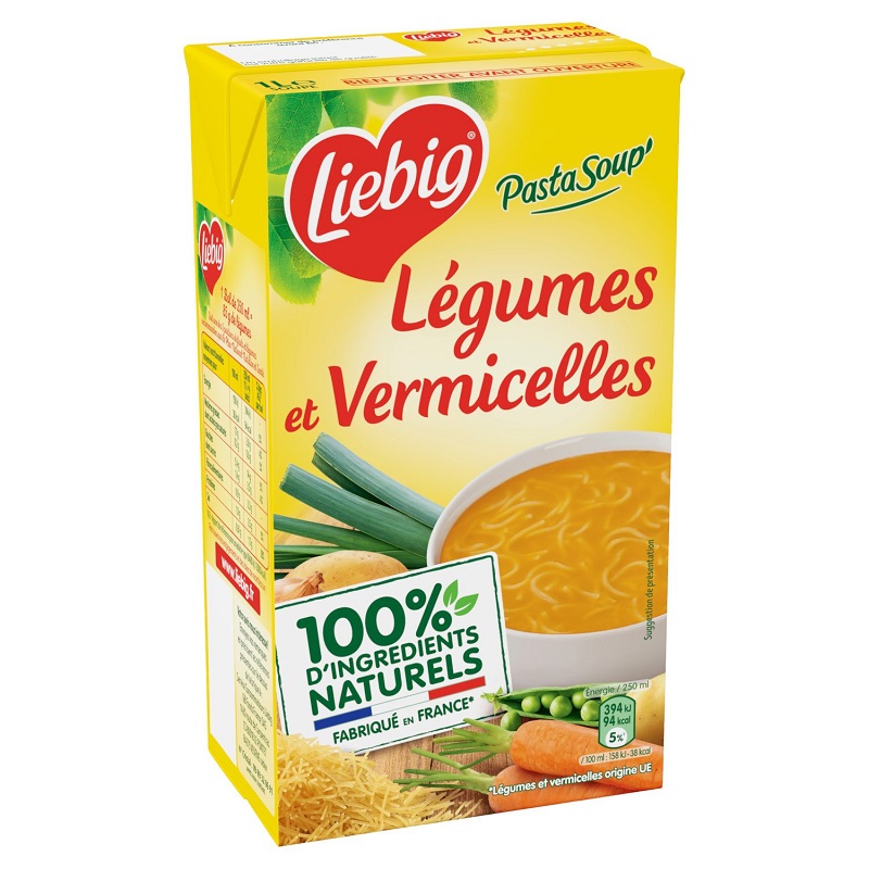 LIEBIG - SOUPE DE LEGUMES ET VERMICELLES Brique de 1L