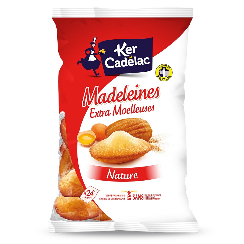 KER CADELAC - MADELEINES EXTRA MOELLEUSES Paquet de 600g