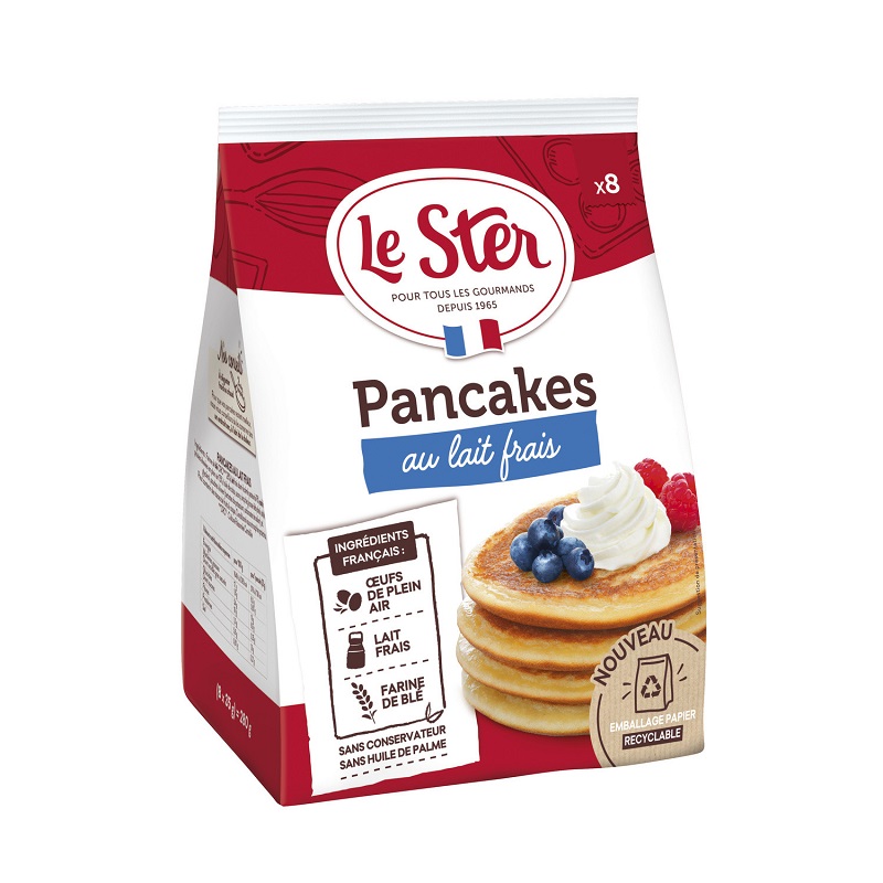 LE STER - PANCAKES AU LAIT FRAIS Paquet de 280g