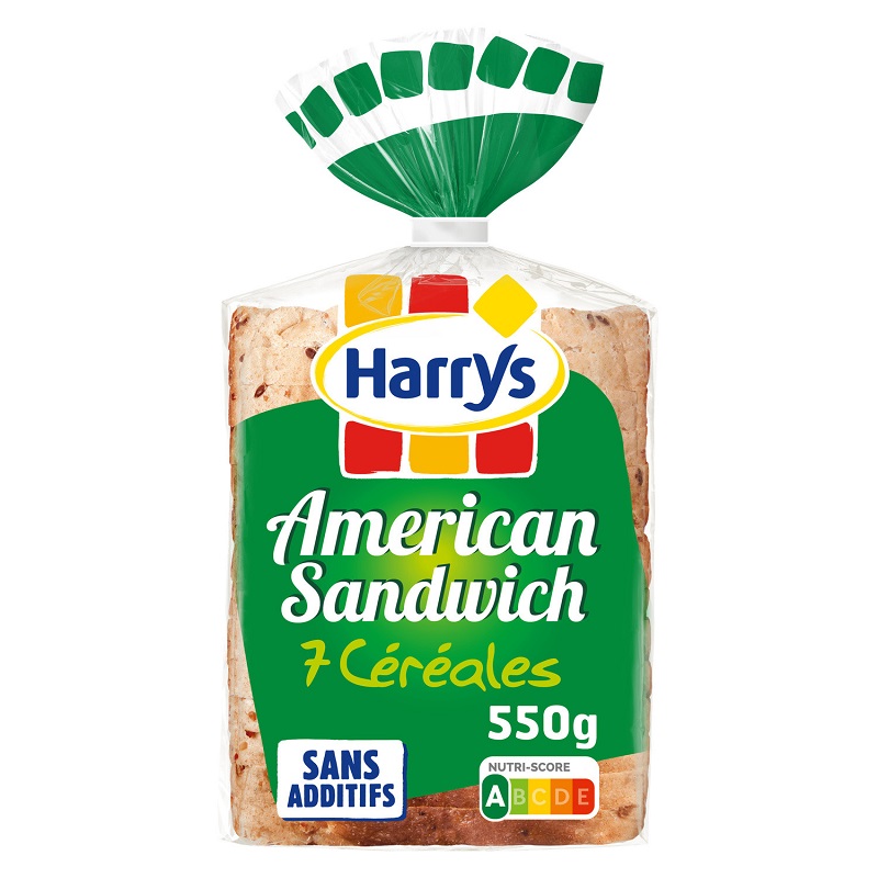 HARRYS - PAIN DE MIE 7 CEREALES AMERICAN SANDWICH 14 tranches