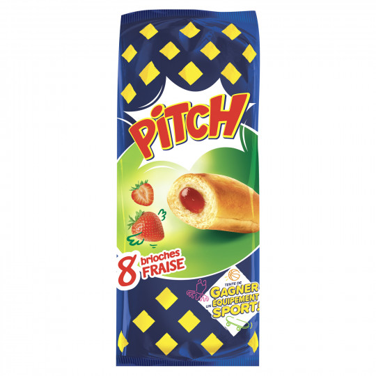 PASQUIER - BRIOCHES FOURREES A LA FRAISE PITCH Paquet de 8