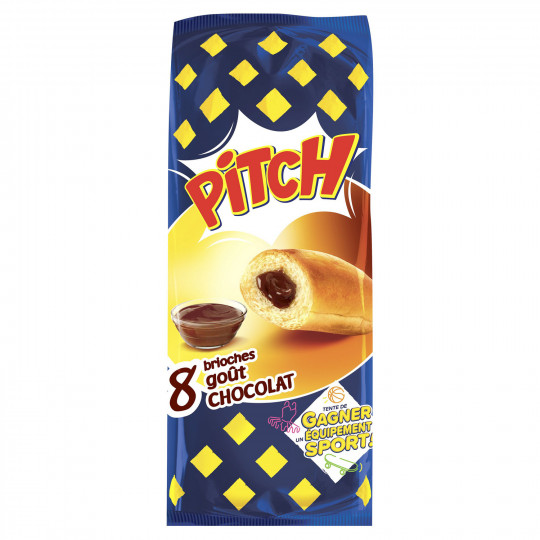 PASQUIER - BRIOCHES FOURREES CHOCOLAT PITCH Paquet de 8