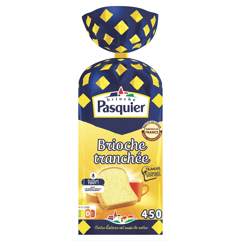 PASQUIER - BRIOCHE TRANCHEE 450g