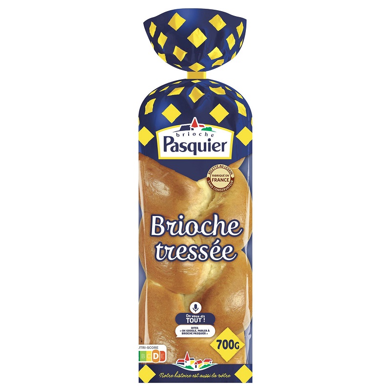PASQUIER - BRIOCHE TRESSEE AU LEVAIN 630g