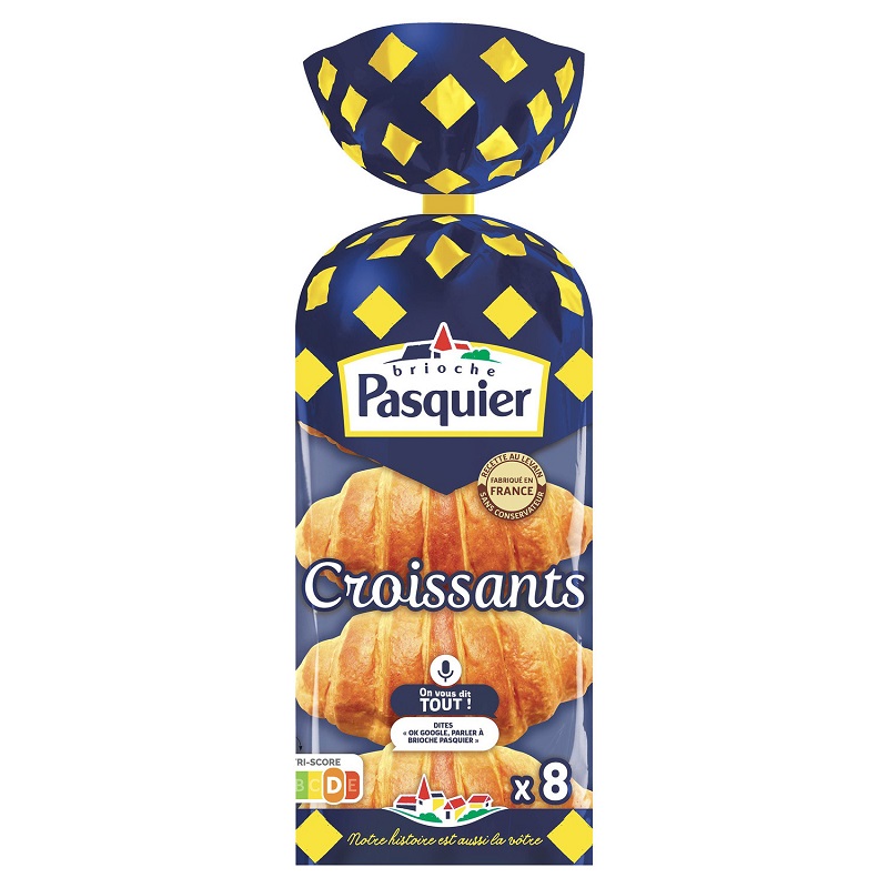 PASQUIER - CROISSANTS AU LEVAIN paquet de 8 ou 16