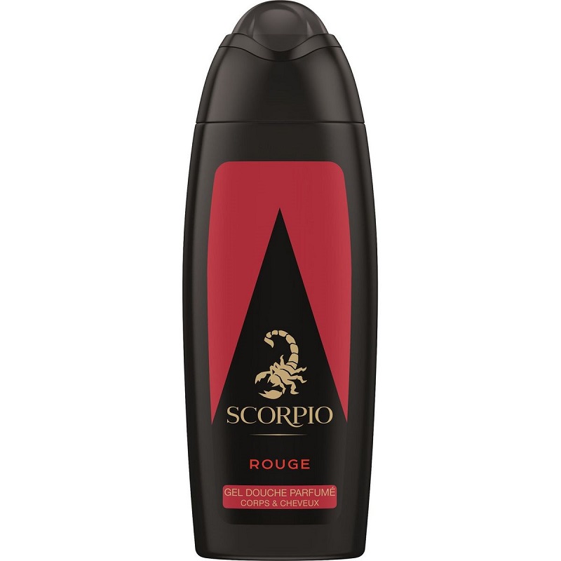 SCORPIO - GEL DOUCHE PARFUME ROUGE CORPS ET CHEVEUX 250ml