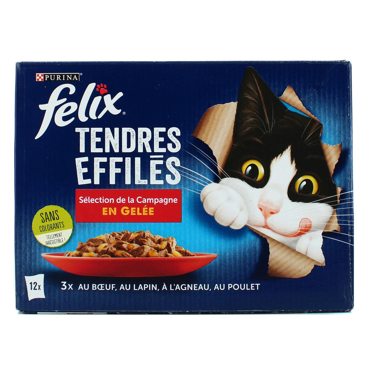FELIX - TENDRES EFFILES SELECTION DE LA CAMPAGNE  12 Sachets de 85g