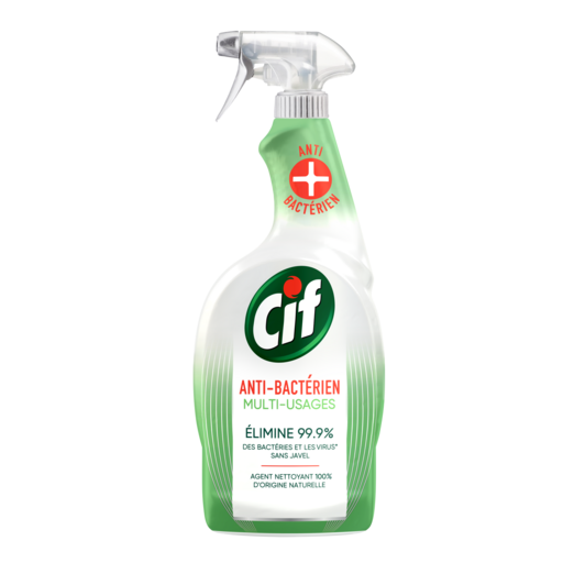 CIF - NETTOYANT ANTI-BACTÉRIEN MULTI-USAGES Spray de 750ml