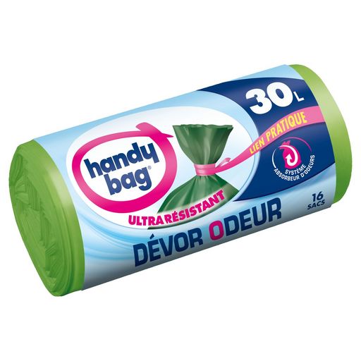 HANDY BAG - SACS POUBELLE DEVOR ODEUR AVEC LIEN 30L