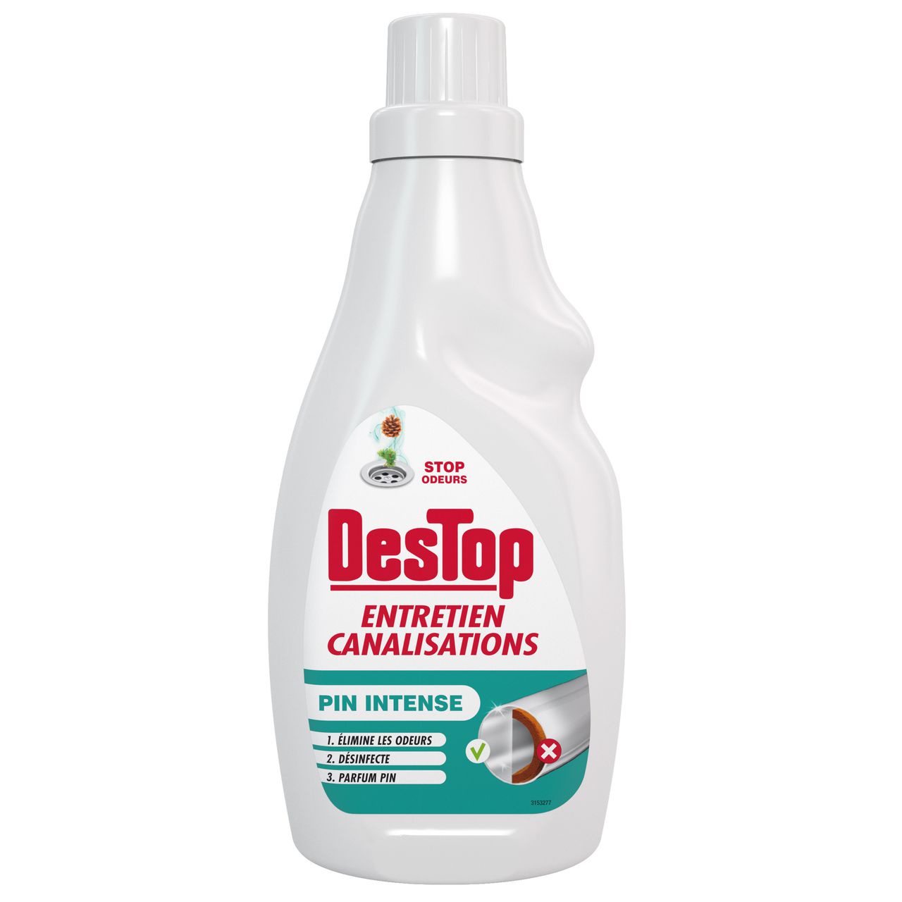 DESTOP - ENTRETIEN CANALISATION PARFUM PIN INTENSE Flacon de 750ml