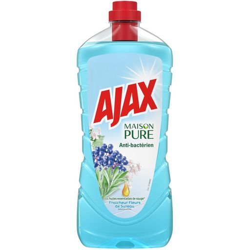 AJAX - NETTOYANT MENAGER ANTIBACTERIEN FLEURS DE SUREAU Bouteille de 1L25