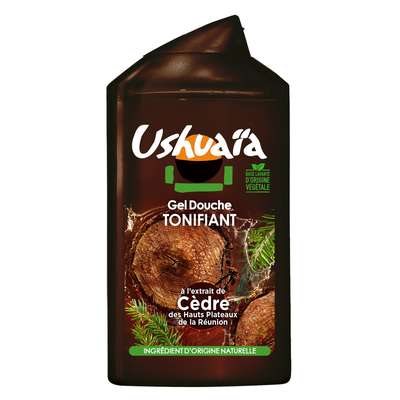 USHUAIA - GEL DOUCHE CEDRE DES HAUTS PLATEAUX DE LA REUNION Flacon de 300ml
