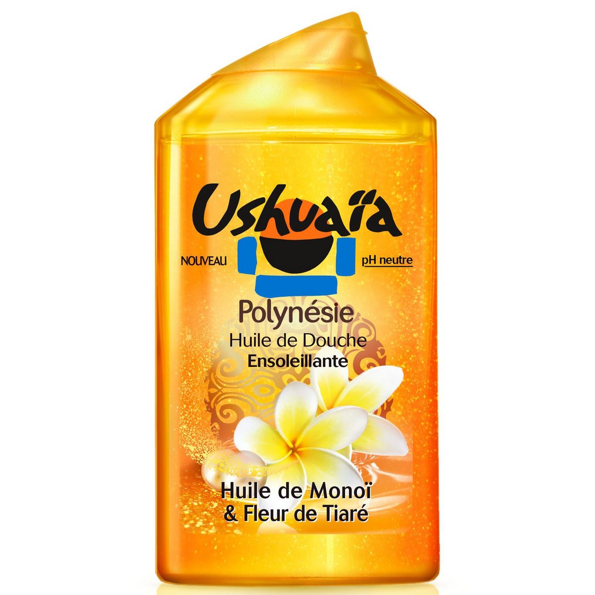 USHUAIA - GEL DOUCHE HUILE DE MONOÏ ET FLEURS DE TIARE Flacon de 300ml