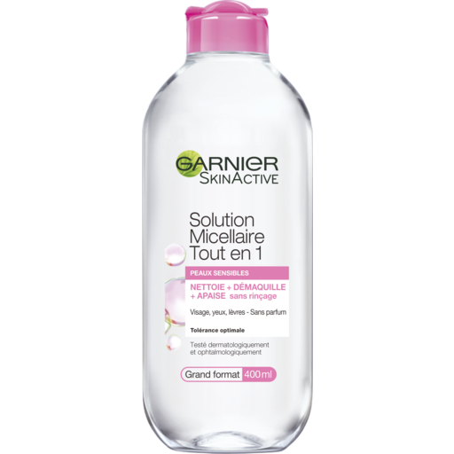 GARNIER - SKIN ACTIVE SOLUTION MICELLAIRE TOUT EN 1 Flacon de 400ml