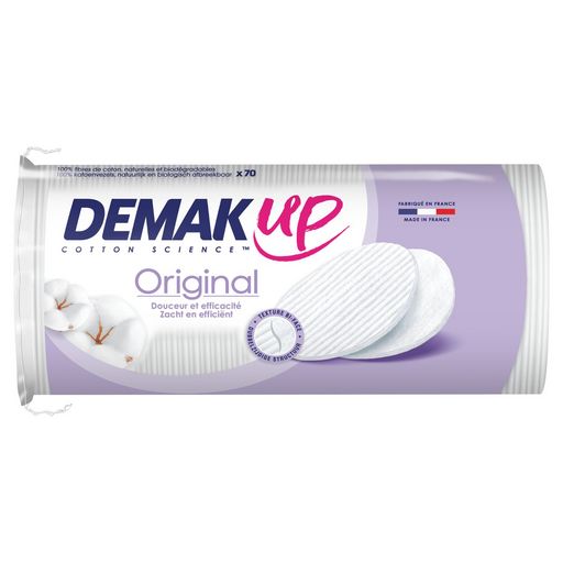 DEMAK\'UP - DISQUES DE COTON ORIGINAL DUO Paquet de 70 cotons