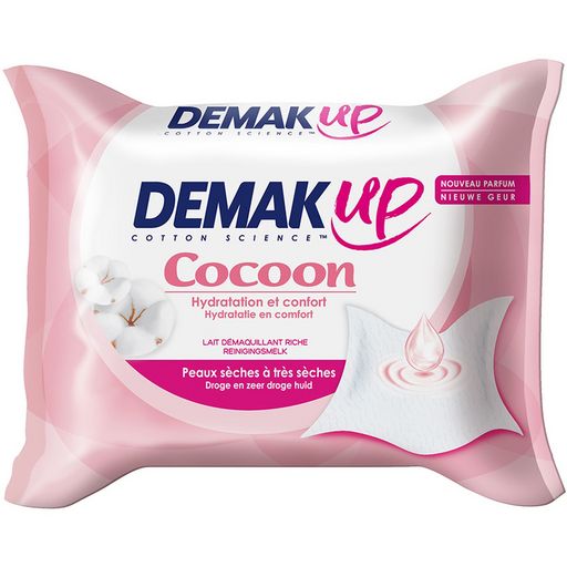 DEMAK\'UP - LINGETTES DEMAQUILLANTES DOUCEUR COTON Paquet de 25 lingettes