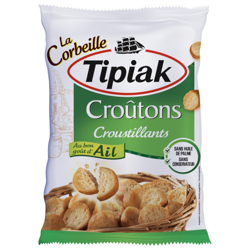TIPIAK - CROUTONS A L\'AIL Paquet de 300g