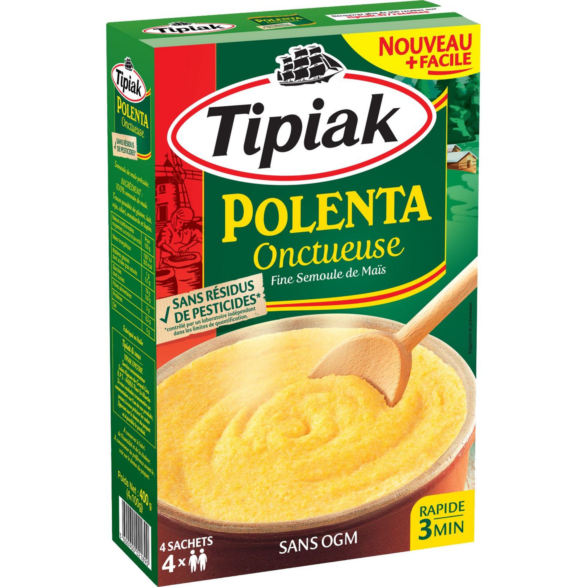 TIPIAK - POLENTA ONCTUEUSE Paquet de 400g