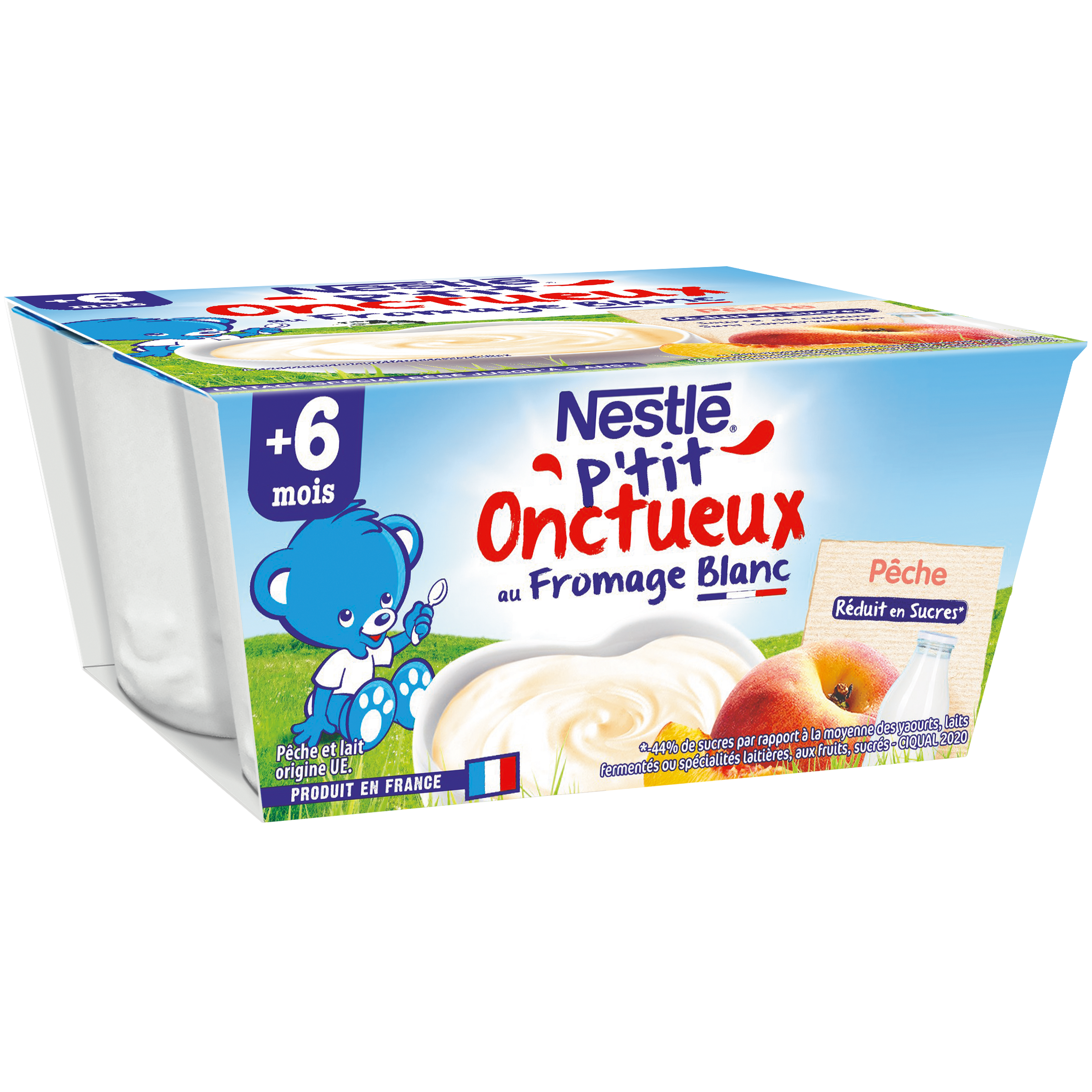 NESTLE - P\'TIT ONCTUEUX PECHE DES 6 MOIS 4 pots de 100g