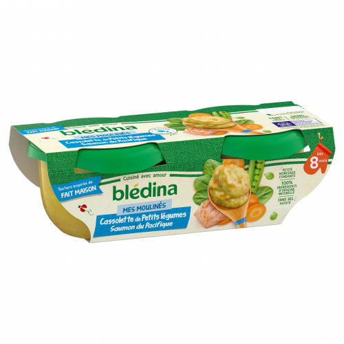 BLEDINA - PETITS LEGUMES ET SAUMON DES 8 MOIS Les 2 pots de 200g
