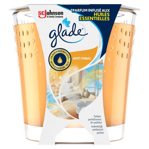 GLADE - BOUGIE ANTI TABAC La bougie de 129g