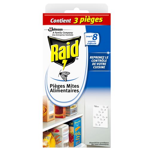 RAID - PIEGE A MITES ALIMENTAIRES Boite de 3 pieges