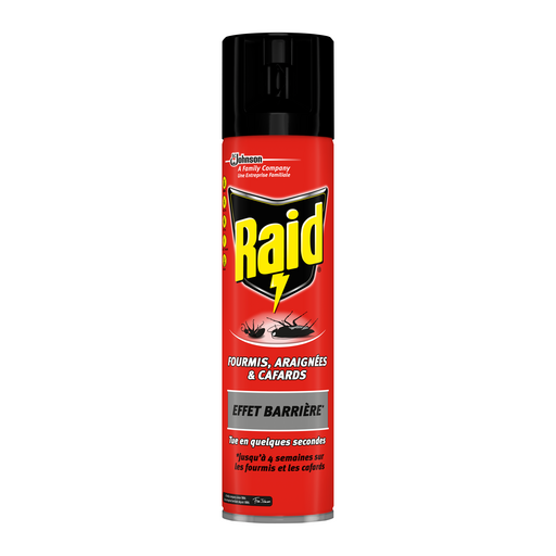 RAID - INSECTICIDE FOURMIS, ARAIGNÉES ET CAFARDS Spray de 300ml