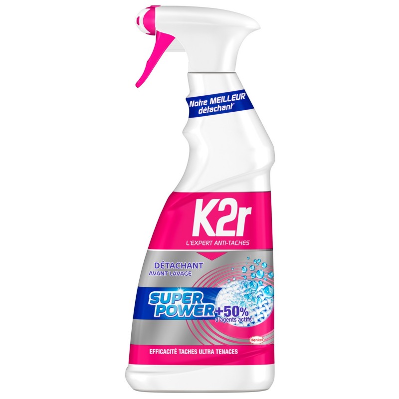 K2R - DÉTACHANT AVANT LAVAGE SUPER POWER Spray de 500ml
