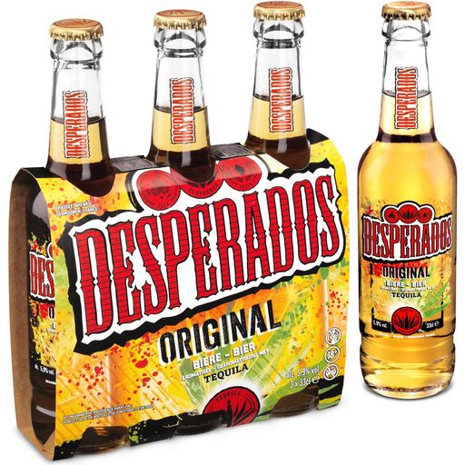 DESPERADOS - BIERE AROMATISEE TEQUILA Pack de 3 bouteilles de 33cl