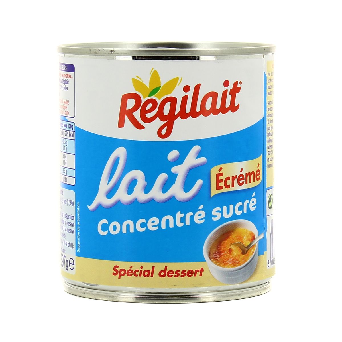 REGILAIT - LAIT ECREME CONCENTRE SUCRE Boite de 397g