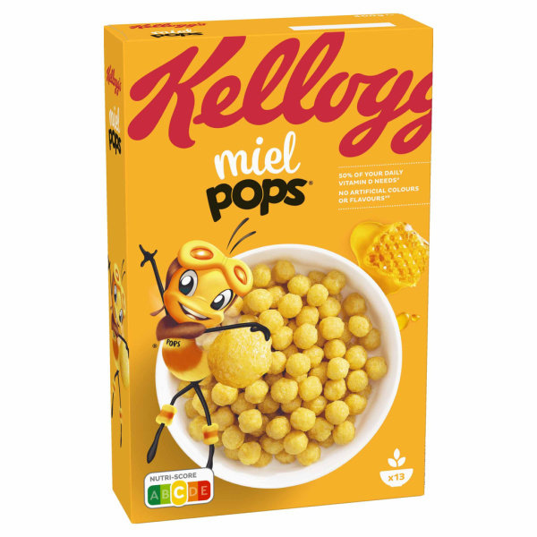KELLOGG\'S - MAÏS SOUFFLE AU MIEL MIEL POPS 400g ou 620g