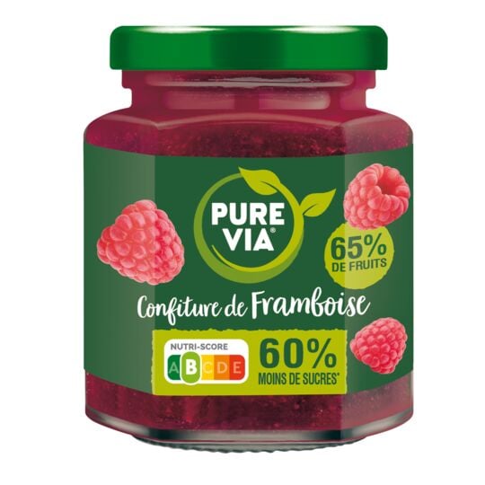 PURE VIA - CONFITURE DE FRAMBOISE Pot de 300g