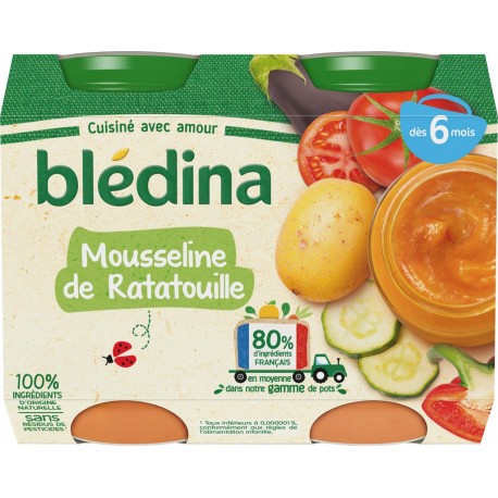 BLEDINA - MOUSSELINE DE RATATOUILLE 2 x 200g