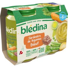 BLEDINA - JARDINIERE DE LEGUMES ET BŒUF 2 x 200g