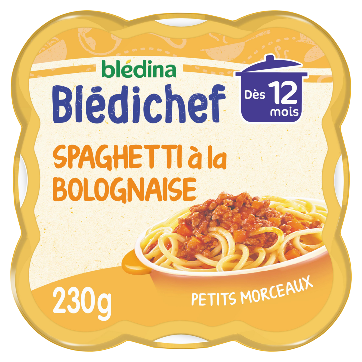 SPAGHETTI A LA BOLOGNAISE BLEDICHEF DE BLEDINA 230g